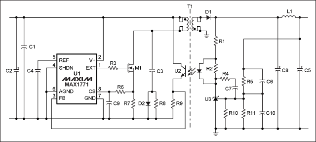 PFM 轉(zhuǎn)換器控制電路原理圖