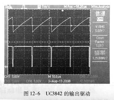 測(cè)試UC3842的6腳是否有驅(qū)動(dòng)輸出